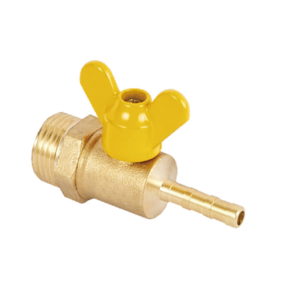 1/2&quot;3/4&quot;1&quot;good quality Brass Butterfly Handle gas valves industrial