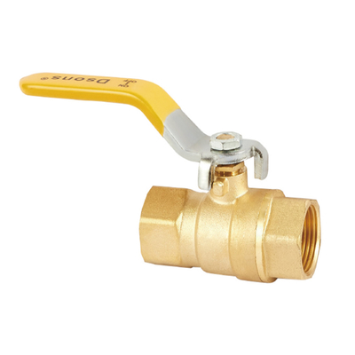 1/2&quot; Inch - 4&quot; Inch Full Port Brass Ball Valve for Water Oil and Gas with Yellow  Plastic Handle
