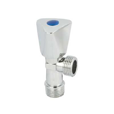 Cheap bathroom fittings cold water good polish chrome plated 1/2 brass angle valve
