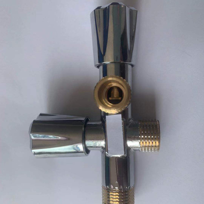 new arrival double handle copper lead the industry 3 way angle valve