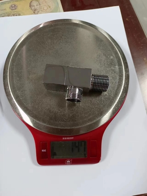 High end bathroom square copper large flow heater cold and hot water toilet angle valve