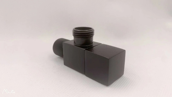 1/2*1/2 Square dumb black full copper angle valve
