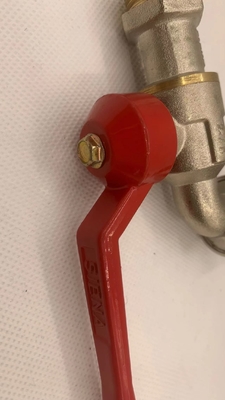 Factory supply 1/2 nickel plated with steel handle garden brass bibcock water tap faucet