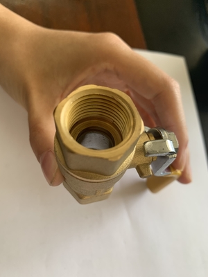 1/2 3/4&quot; Inch wholesale zinc Brass Ball Valve with yellow plastic handle