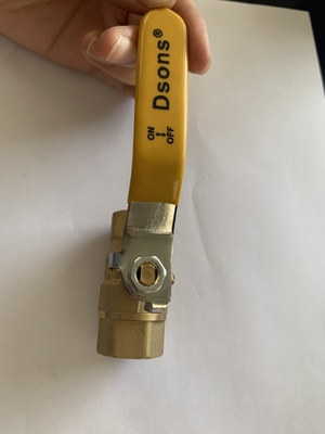 1/2 3/4&quot; Inch wholesale zinc Brass Ball Valve with yellow plastic handle