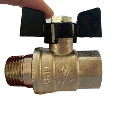 Internal Thread Popular Handles Brass Gas Ball Valve 14mm Port Size