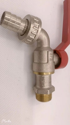 Antirust Brass Bibcock Valve Threaded With Handle 120-250g Lightweight
