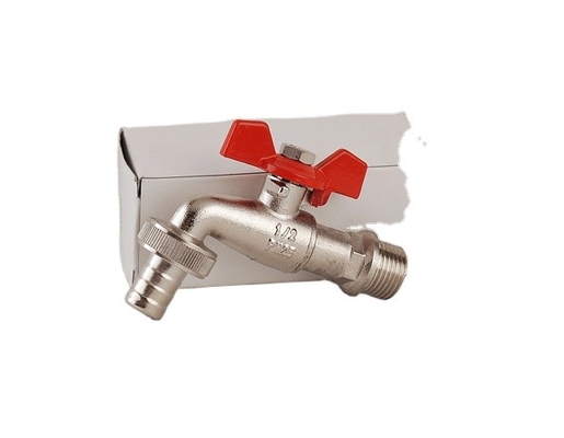 1/2 3/4Inch Brass Garden Faucet Plastic Handle Zinc Ball Bib Cock