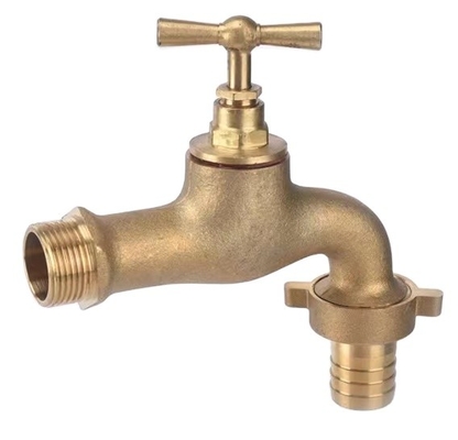 Non Rusting Deck Mounted Brass Bib Cock For Washing Machine