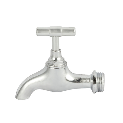 Modern Industrial Brass Bibcock Valve With T Handle 100% Leakage Test