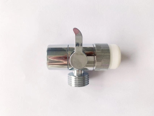 Quick Open Half Inch Bathroom Brass Angle Valve Chromed Abrasion Proof