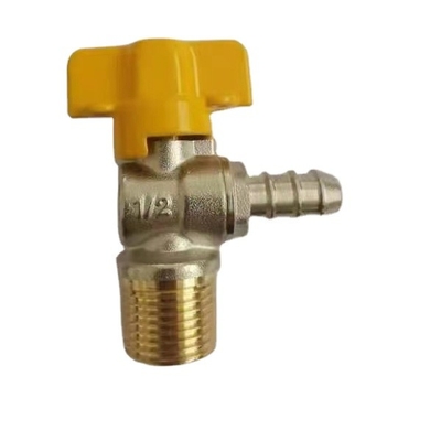 Medium Temperature Half Inch Brass Angle Valve For Kitchen  Copper Handle