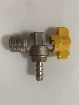 Medium Temperature Half Inch Brass Angle Valve For Kitchen  Copper Handle