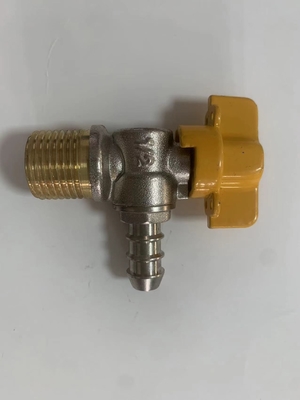 Medium Temperature Half Inch Brass Angle Valve For Kitchen  Copper Handle