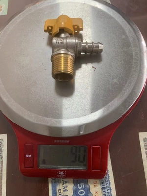 Medium Temperature Half Inch Brass Angle Valve For Kitchen  Copper Handle