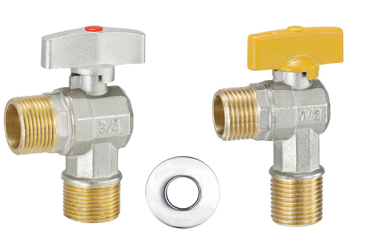 Safety DN20-NPT Plumbing Angle Valve Triangle Angle Valve 1/2inch