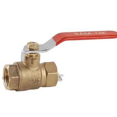Nickel Plated 67mm Brass Gas Valve Api Threaded Installation In Family