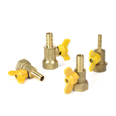 Size Customizable 42mm Manual Brass Gas Valve With Aluminum Handle