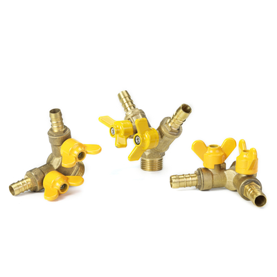 12mm -108mm Butterfly Double Gas Valve Manual Gas Valve wear resisting
