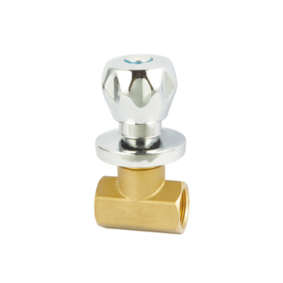Normal Temperature Forged Brass stop water valve With Zinc Handle