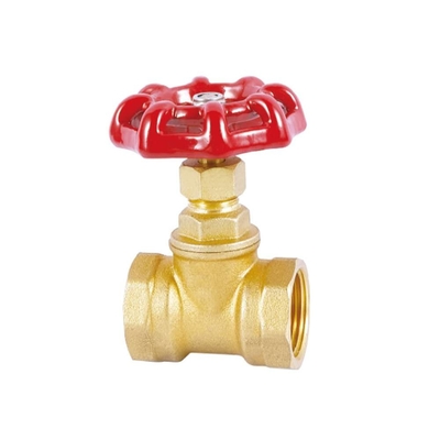 DN20-NPT Threaded plumbing Brass Stop Valve abrasion resistance Customized