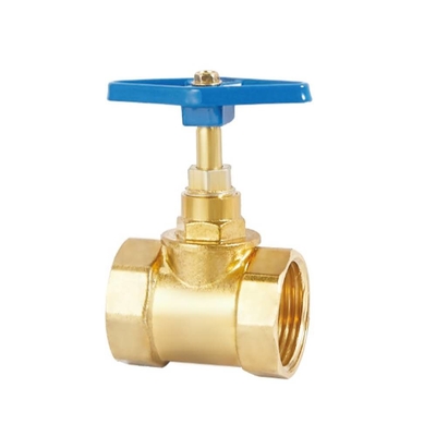 DN20-NPT Threaded plumbing Brass Stop Valve abrasion resistance Customized