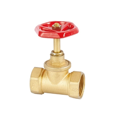 DN20-NPT Threaded plumbing Brass Stop Valve abrasion resistance Customized