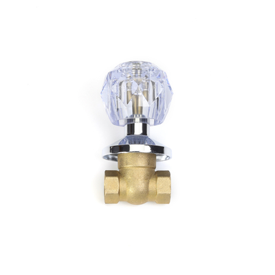 Water Heater Service Oem Brass Stop Valve Nickel Plating Corrosion Proof