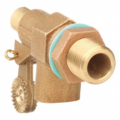 Bulkhead Mounting Brass Float Valve 3/4In Brass Water Trough Float Valve