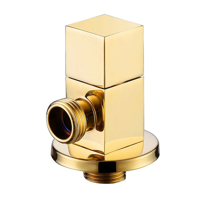 Durable Customized BSP Threaded  Brass Angle Valve For Wash Basin