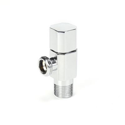 Durable Customized BSP Threaded  Brass Angle Valve For Wash Basin
