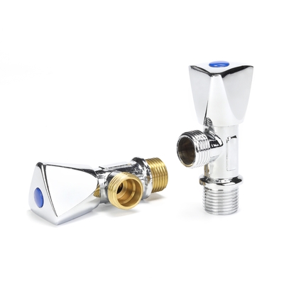Durable Customized BSP Threaded  Brass Angle Valve For Wash Basin