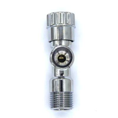 Full Copper Angle Stop Plastic Handle Hot And Cold Water Switch For Bathroom Kitchen
