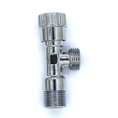 Full Copper Angle Stop Plastic Handle Hot And Cold Water Switch For Bathroom Kitchen