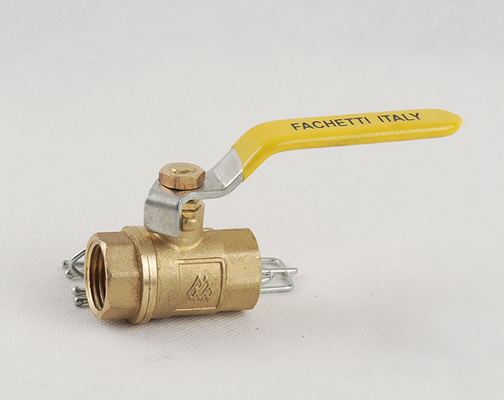 1/2 brass ball valve natural color for gas oil