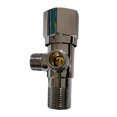 Two Way Brass Angle Valve Fast Core Plastic Handle 1/2*3/8*3/8