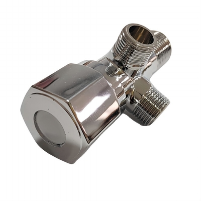 Two Way Brass Angle Valve Fast Core Plastic Handle 1/2*3/8*3/8