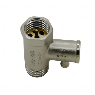 1/2 Brass Check Valve Nickel Plated Water Heater Safety