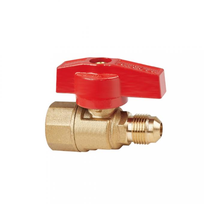 35mm Lever Brass Gas Valve Abrasion Resistance Samples Availiable