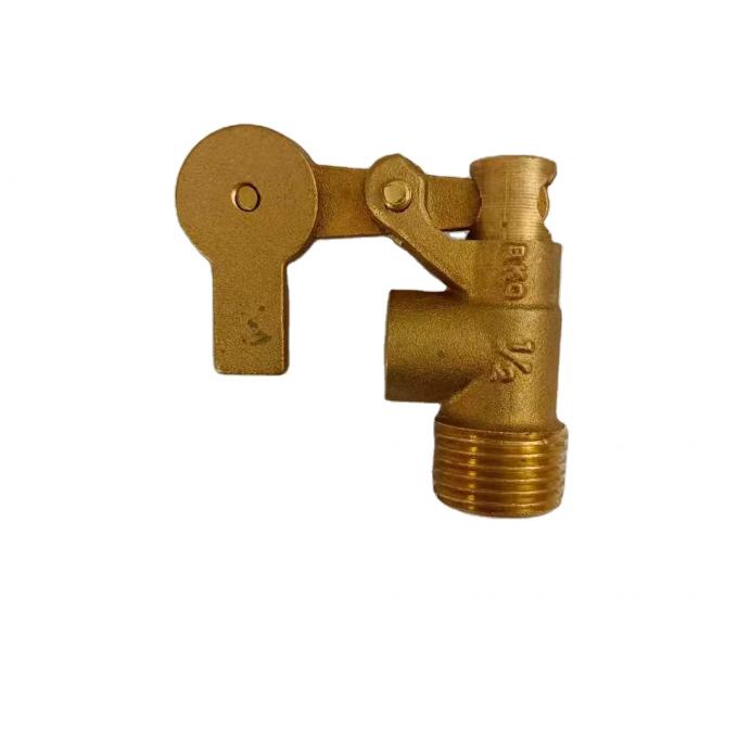 MNPT Connection 1/2" Brass Float Ball Valve With Low Pressure Plastic Cock